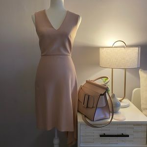 Roland mouret light pink color dress.